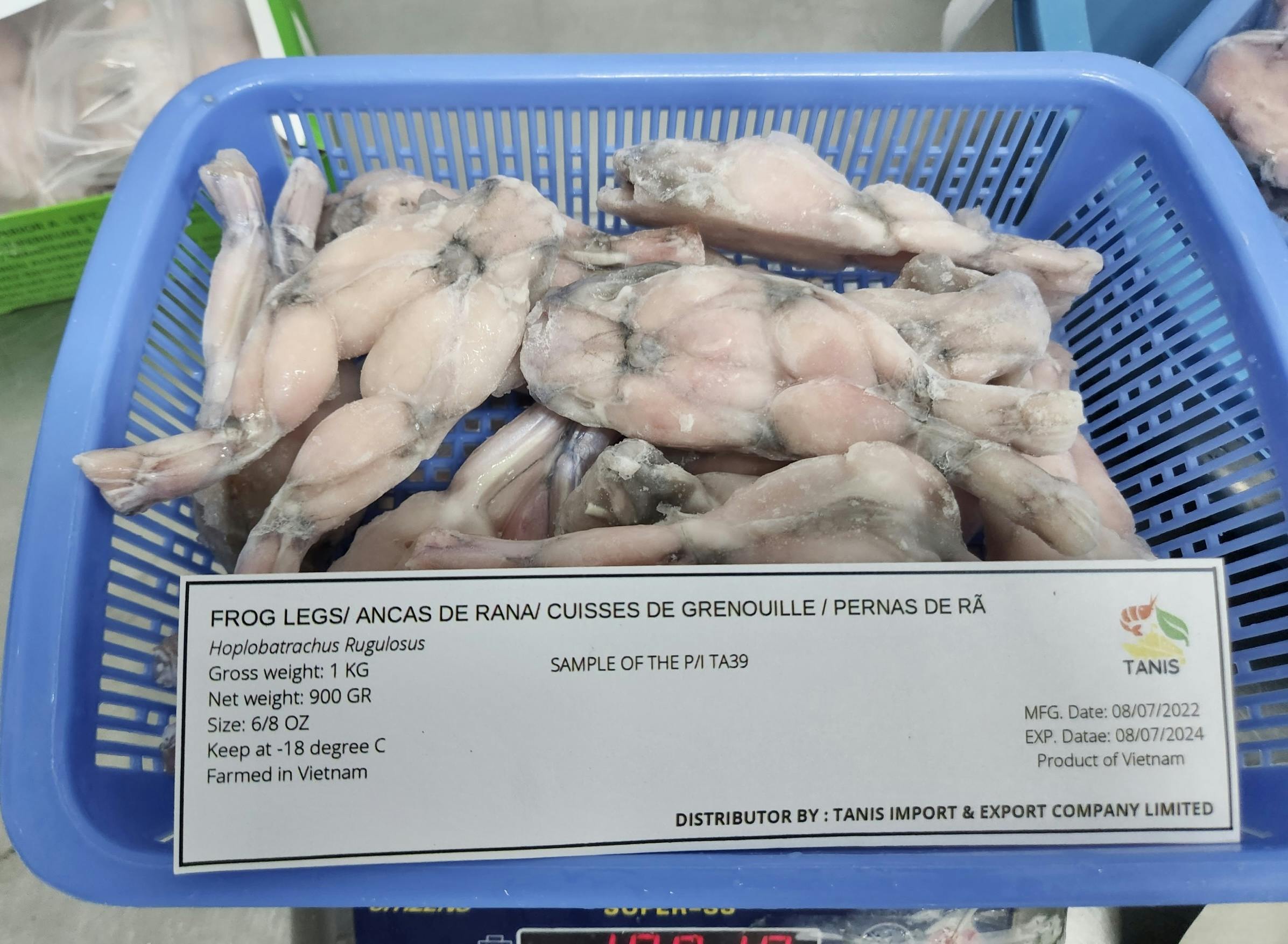Frozen Frog legs Tanis Imex Vietnam Exporter
